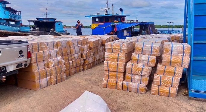 Rokok Senilai Rp 4 Miliar Digagalkan Penyelundupan oleg BC Sumut dan Riau dari Singapura