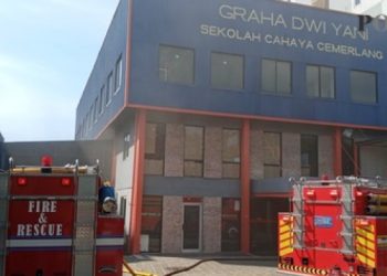Gedung Sekolah di Tanjung Priok Jakarta Utara Terbakar, Satu Petugas Terjebak Saat Padamkan Api