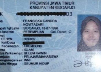 Beredar KTP Asli Siskaeee, Bernama Fransiska Candra Novitasari, Asli Sidorarjo, Usia 23 Tahun, Muslimah