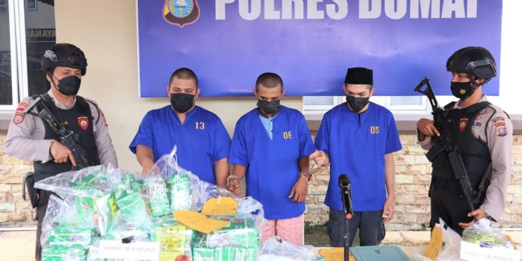Polres Dumai Gagalkan Peredaran 41 Kg Sabu