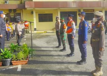 Polresta Pekanbaru Gelar Apel Pasukan Operasi Lilin Lancang Kuning 2021