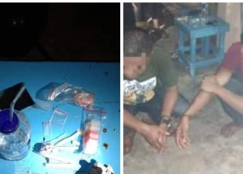 Patroli Dimalam Hari, Tim Tembak Polres Kampar Amankan 2 Pelaku Narkoba