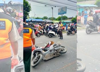 Wanita Muda Ditabrak Truk di Denpasar