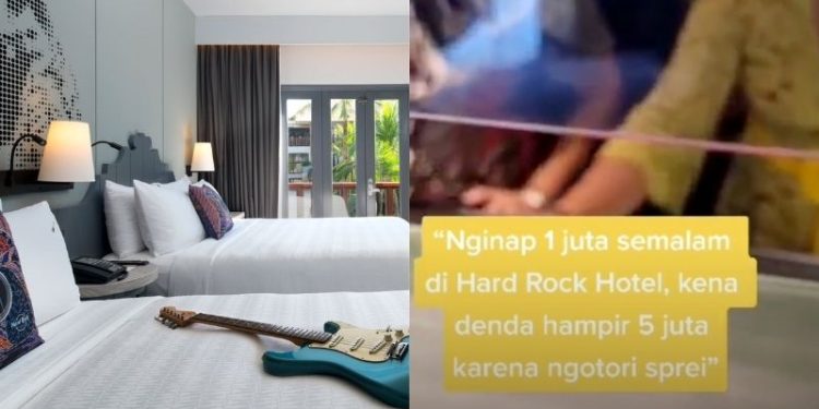 Tamu Denda Rp4 Juta Karena Menodai Seprai di Hard Rock Hotel Bali