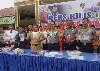 Polres Kampar Ungkap 228 Kasus Narkoba dengan Tersangka 306 Orang Selama 2021