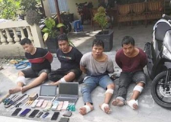 Diamankan di Sekitar Bandara, Komplotan Pembobol Minimarket Ditembak Polisi