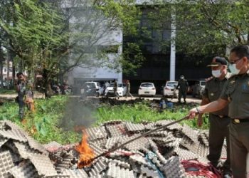 Telur Ayam Arab Ilegal Sebanyak 1,2 Ton Dimusnahkan