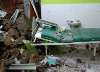 Pantas Jebol, Tembok Puskesmas di Garut Rangkanya Bukan Besi tapi Bambu