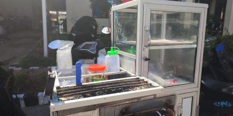 Pedagang Bakso Bakar di SDN 29 Gunung Sariak Padang Diperiksa Polisi