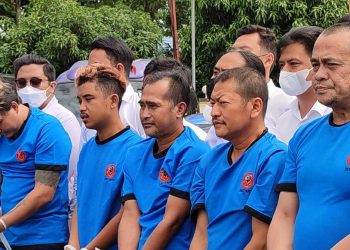 Ini Tampang Ketum GMBI Dan Anggota Tersangka Demo Anarkis Di Mapolda Jabar