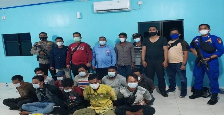 10 Pencuri Ikan Di Perairan Rokan Hilir Ditangkap Ditpolairud Polda Riau