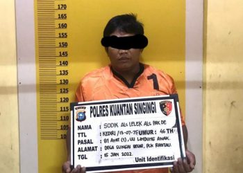 Ngumpet di Kebun Sawit, Pelaku Pencabulan Anak di Kuansing Berhasil Diringkus Polisi