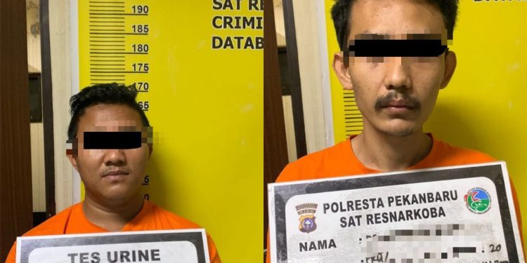 Dapat Sabu Dari Napi, Dua Pengedar Diringkus Satuan Reserse Narkoba Polresta Pekanbaru