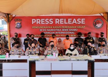 Polres Bengkalis Gagalkan Peredaran 30 Kg Sabu Jaringan Internasional