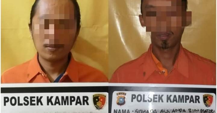 Polsek Kampar Tangkap 2 Tersangka Pembuat dan Pengguna Kartu Vaksinasi Covid-19 Palsu