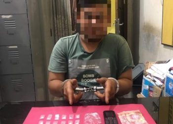 Terlibat Narkoba Satu Pemuda di Ringkus Satresnarkoba Kampar