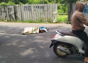 Tragis, Pemotor Tewas Terlindas Truk Setelah Gagal Menyalip di Tangerang