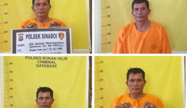 Tim Gabungan Polres Rohil Akhirnya Menangkap Pelaku Pembunuhan Alek Purba