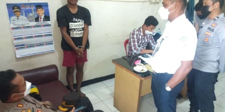 Curi Besi Rel Kereta Api, Pria Penganguran Diamankan Polsek Lubuk Bagalung Padang