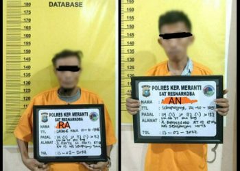Jadi Pengedar Sabu, 2 Warga Selatpanjang Dibekuk Polisi