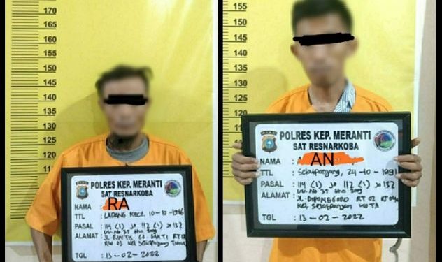 Jadi Pengedar Sabu, 2 Warga Selatpanjang Dibekuk Polisi