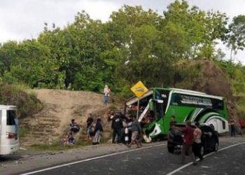 Tewaskan 13 Orang, Polisi Belum BIsa Simpulkan Penyebab Kecelakaan Bus di Bantul