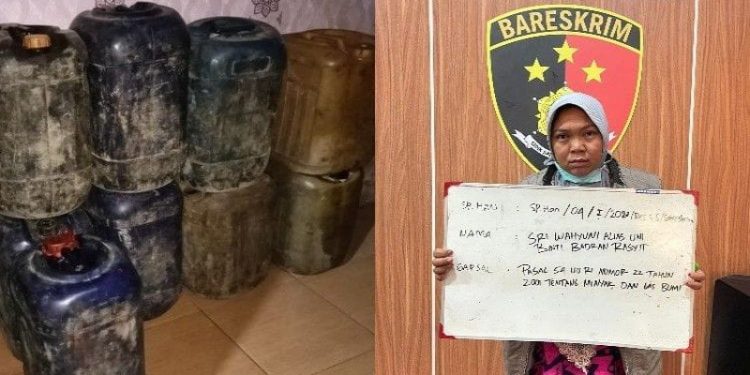 Untung Rp75 Juta per Bulan, Polisi Tangkap IRT, Pelaku Pertalite Oplosan di Banyuasin
