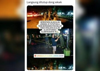 Alun-alun Jonggol Bogor Ditutup karena Jadi Tempat ABG Mesum