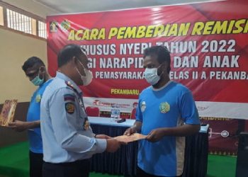 Empat Warga binaan di Riau Dapat Remisi di hari Raya Nyepi