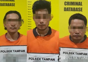 Polsek Tampan Tangkap Tiga Tersangka Penyalahgunaan Narkoba di Hotel De White Pekanbaru