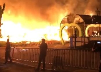Taman Rekreasi Asia Farm Terbakar, Diduga Korsleting Listrik