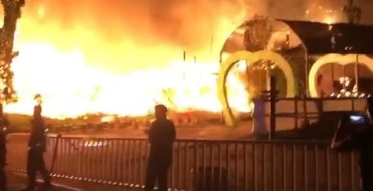 Taman Rekreasi Asia Farm Terbakar, Diduga Korsleting Listrik