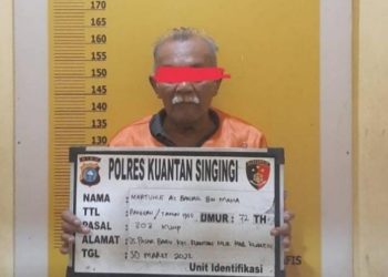 Jual Togel di Kedai Kopi, Kakek di Kuansing Ditangkap Polisi