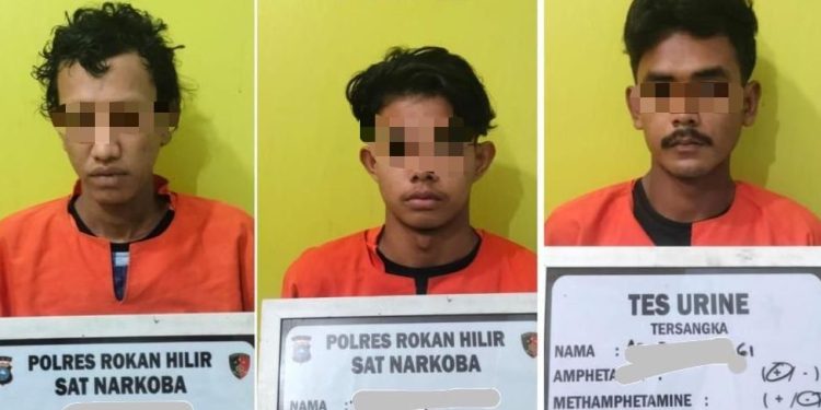 Tukar Chip Higgs Domino Dengan Sabu, Tiga Pemuda di Rohil Masuk Sel