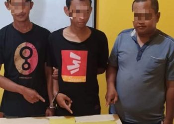 Unit Reskrim Polsek Kampar Tangkap 3 Pelaku Narkoba di Desa Penyasawan