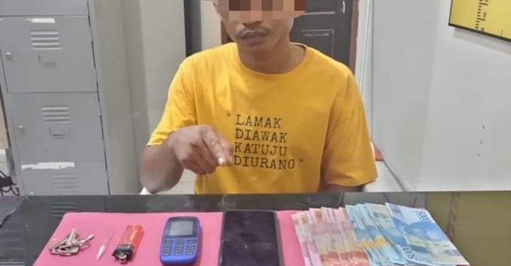 Satresnarkoba Polres Kampar Tangkap Pengedar Narkoba di Desa Kualu Tambang