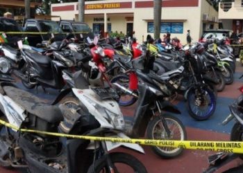 Puluhan Motor yang Digondol Pencuri Kini Menunggu Para Pemiliknya di Polres Bogor