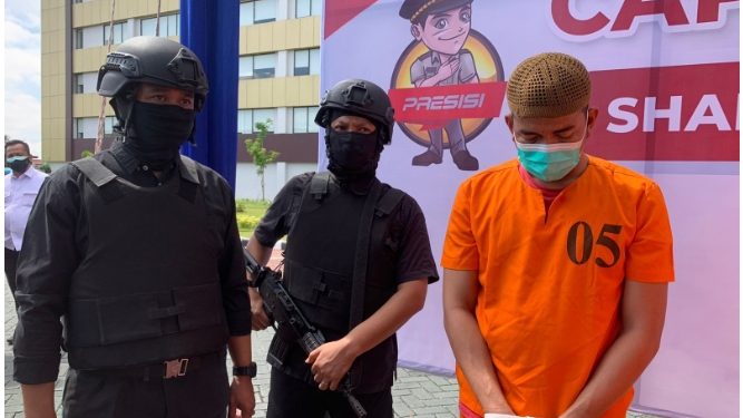 Bawa Sabu 5 Kg, Oknum Anggota Polres Rohil Diringkus
