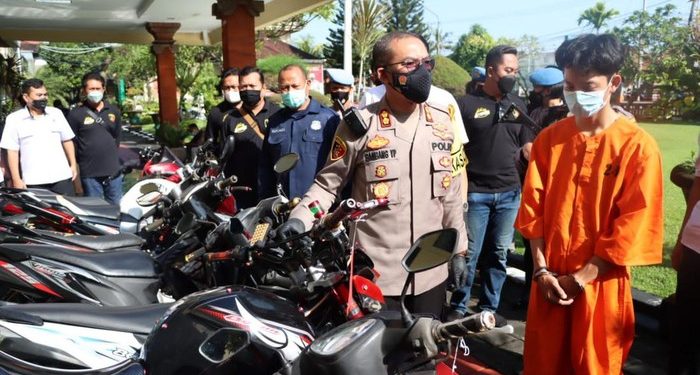 Pria Asal Bali Ini Nekat Mencuri 21 Sepeda Motor Untuk Judi Online