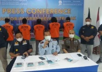 Masuk Indonesia Secara Ilegal, 5 Warga Negara Filipina Ditangkap Imigrasi Siak