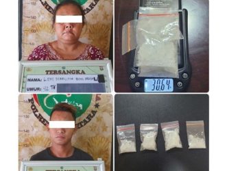 Sedang Transaksi Narkoba di Dalam kamar, Pelajar dan Perempuan Paruh Baya Diciduk Polisi