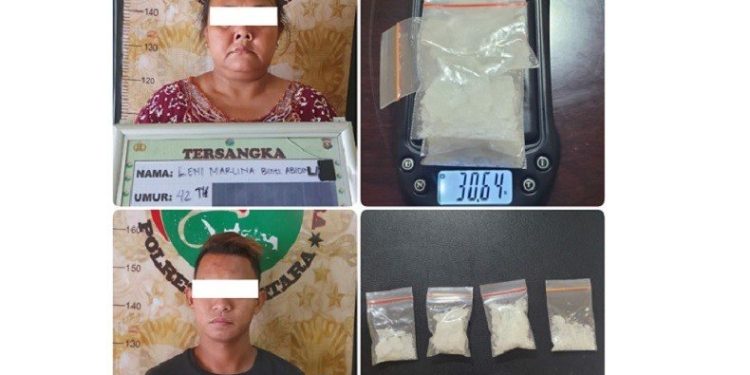 Sedang Transaksi Narkoba di Dalam kamar, Pelajar dan Perempuan Paruh Baya Diciduk Polisi