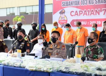 Kapolda Riau Minta Dua Pelaku Pengedar 56 Kilogram Sabu Asal Bengkalis Dihukum Mati