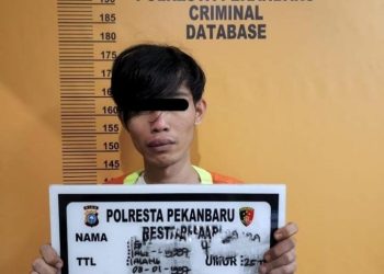 Pelaku Bongkar Rumah Diciduk di Salah Satu Hotel di Pekanbaru