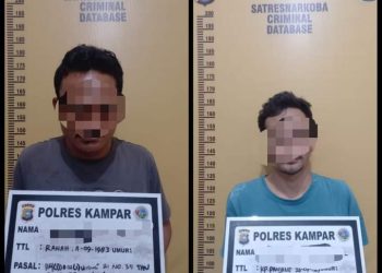 2 Pengedar Sabu Diciduk Tim Ojoloya Polres Kampar