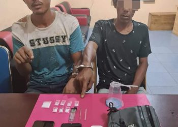 Polsek Siak Hulu Tangkap Dua Pelaku Narkoba di Parit Baru