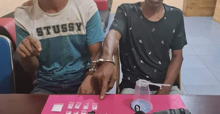 Polsek Siak Hulu Tangkap Dua Pelaku Narkoba di Parit Baru