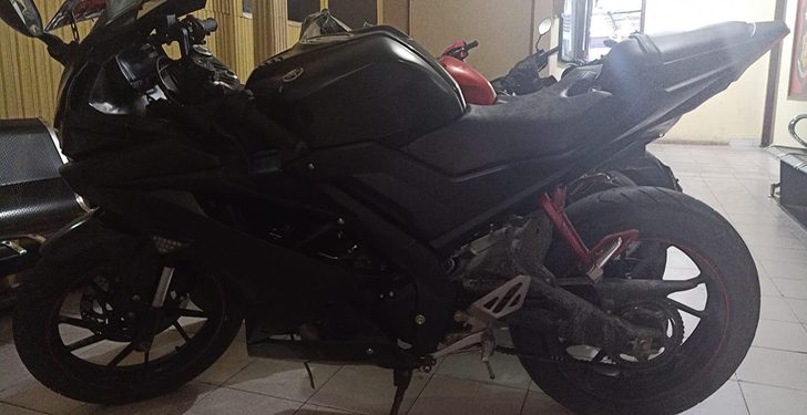 Beruntungnya Adit, Motor Sportnya Yang Di Gondol Maling Ditemukan Polsek Bukit Raya