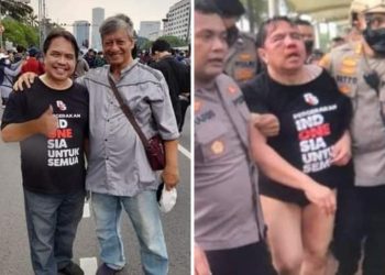 Hadir di Lokasi Demo AksiNasional 114, Ade Armando Babak Belur Dihajar Massa, Celananya Dilucuti