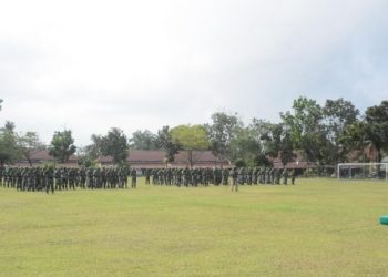 Amankan Demo tolak Jokowi 3 priode di Pekanbaru, Ribuan TNI Diturunkan